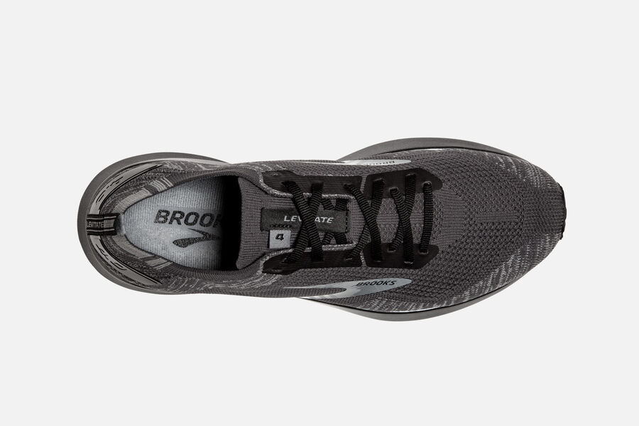 Tenis Brooks Levitate 4 Masculino Brasil - Tenis Corrida Brooks Masculino  Pretas/Cinzentas/Pretas