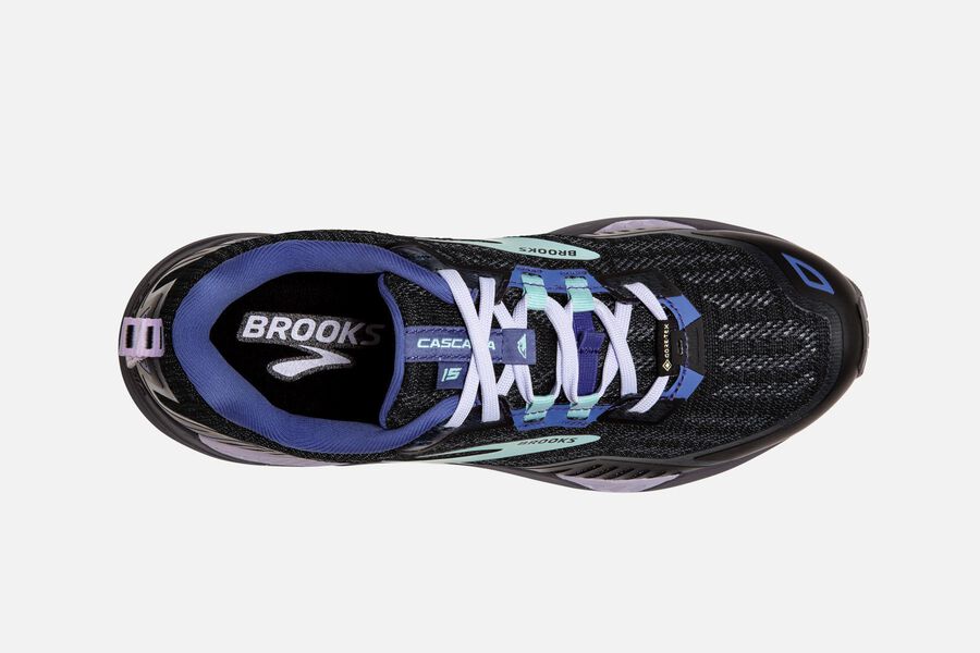 Brooks Tênis de corrida feminino Cascadia 16 Trail, Azul/Preto